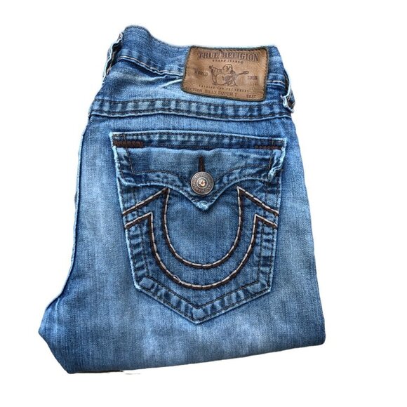 Vintage True Religion Jeans Size 32 BILLY SUPER T Blue - Picture 2 of 6